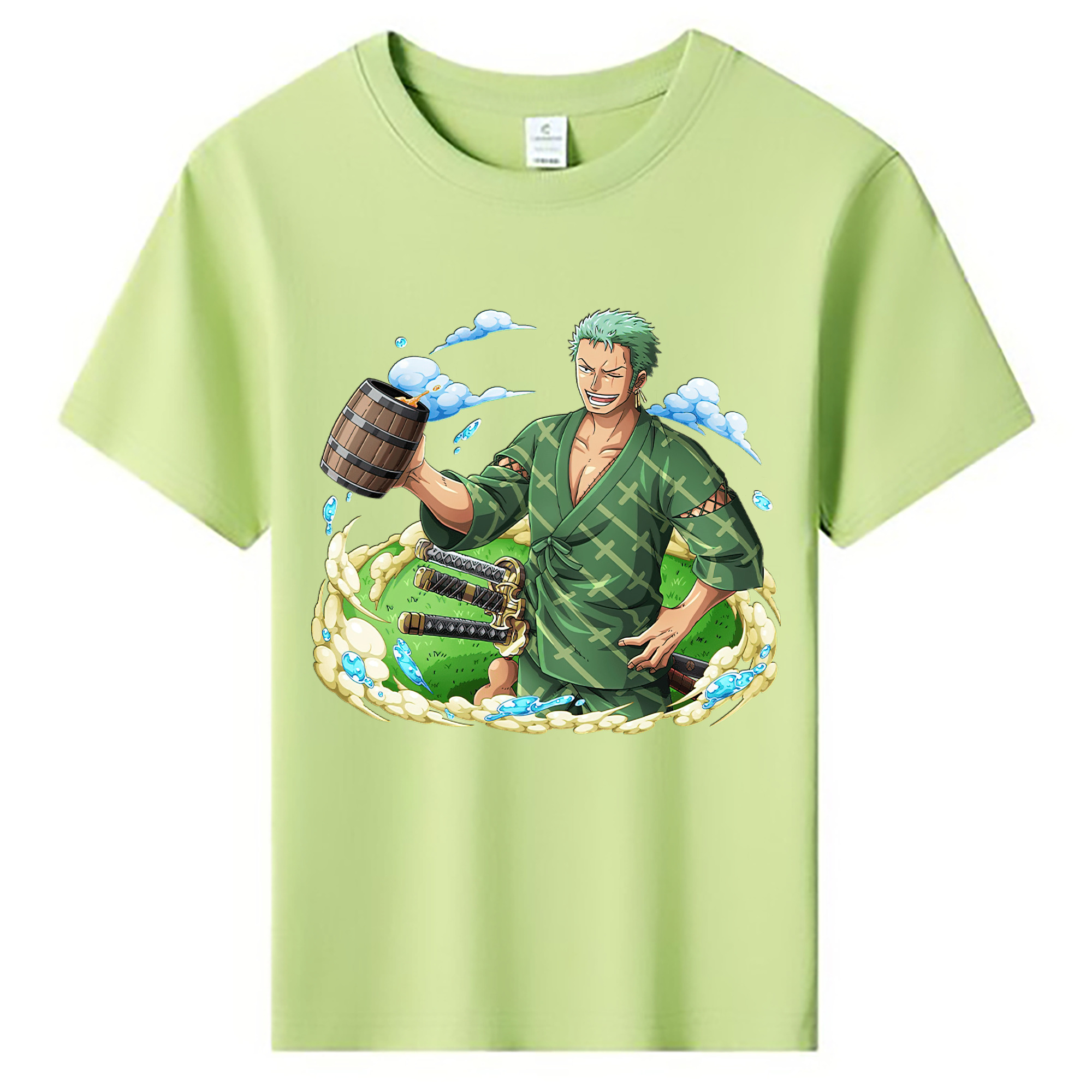 ワンピース ロロノア・ゾロ ONE PIECE Roronoa Zoro 綿100％キッズTシャツ（フロントプリント）
